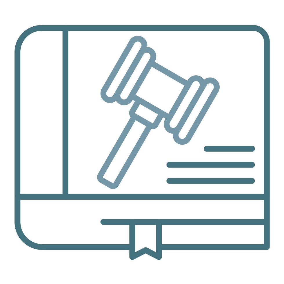 Code Of Conduct Line Two Color Icon vector