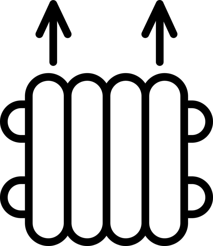 Radiator Vector Icon Design