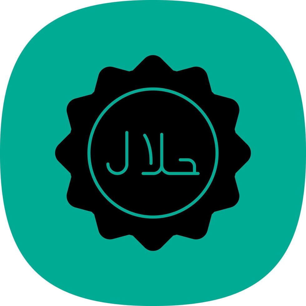 diseño de icono de vector halal