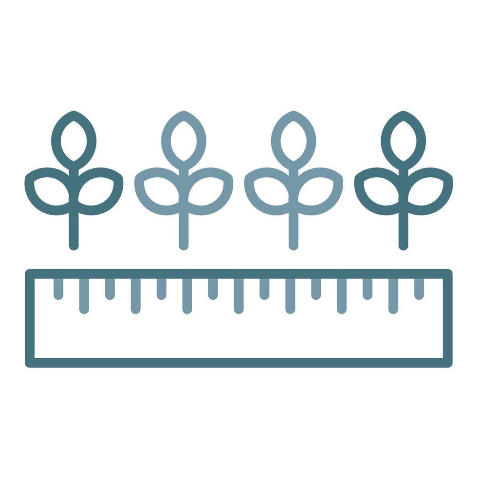 Precision Farming Line Two Color Icon vector