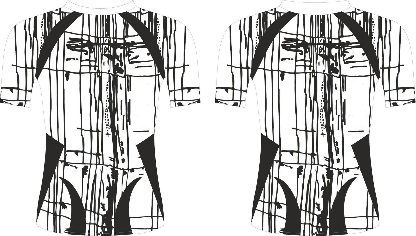 diseño de protección contra erupciones de compresión, diseño de plantilla, vista frontal y trasera vector