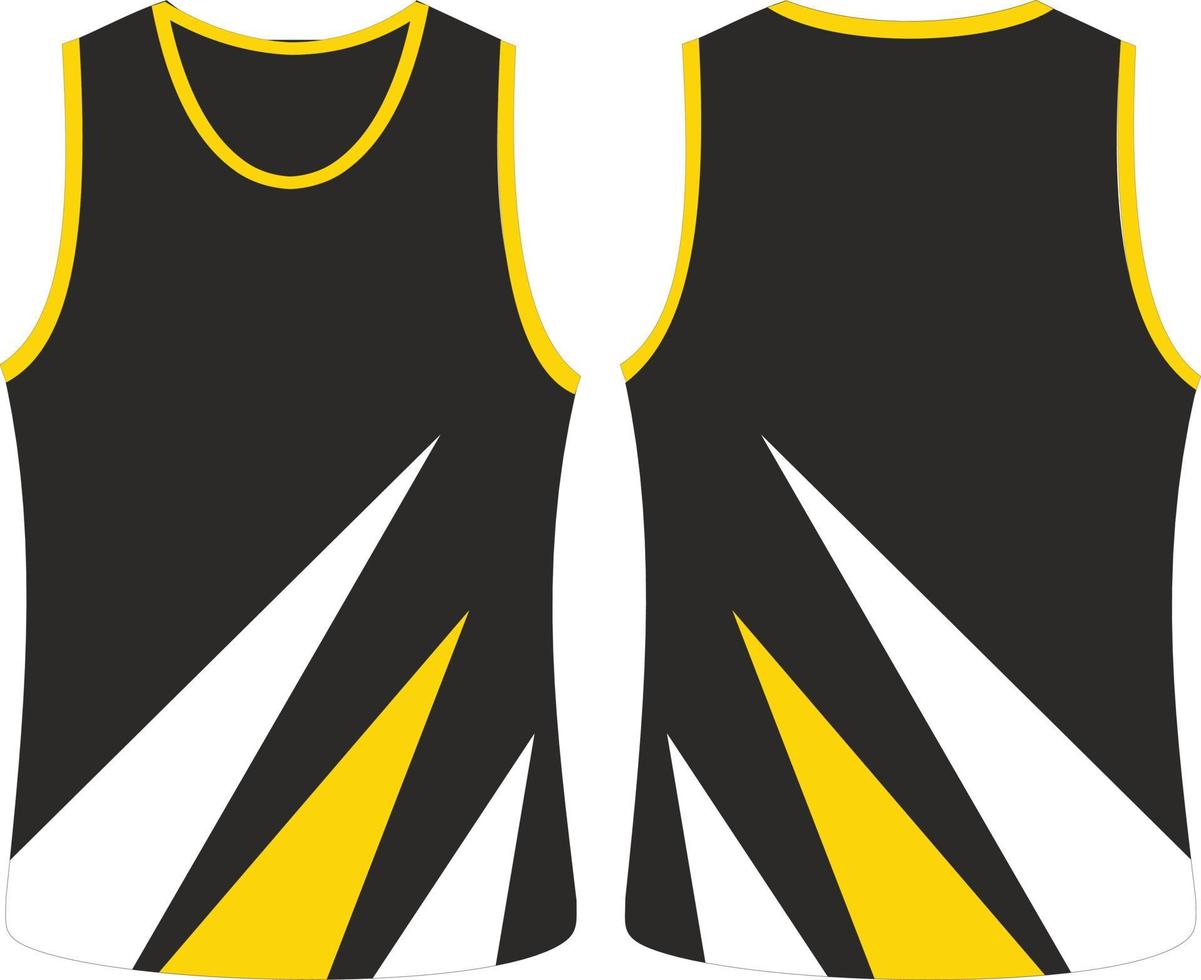 Jersey Design,  Sublimated Vest design vector