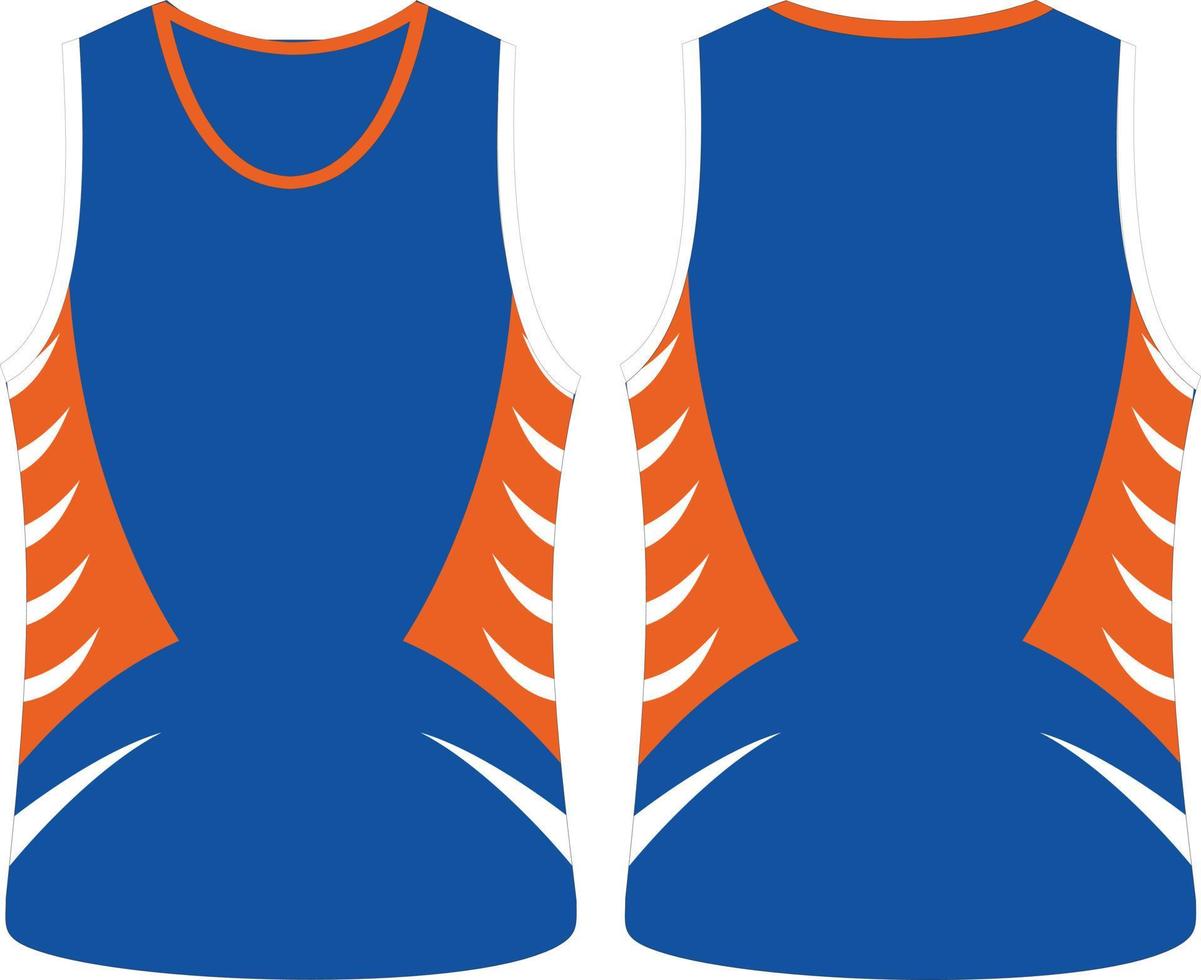 Jersey Design,  Sublimated Vest design vector