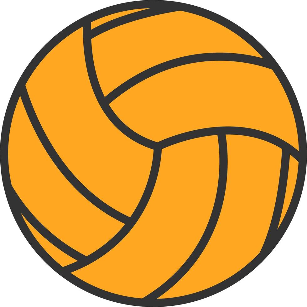 diseño de icono de vector de voleibol