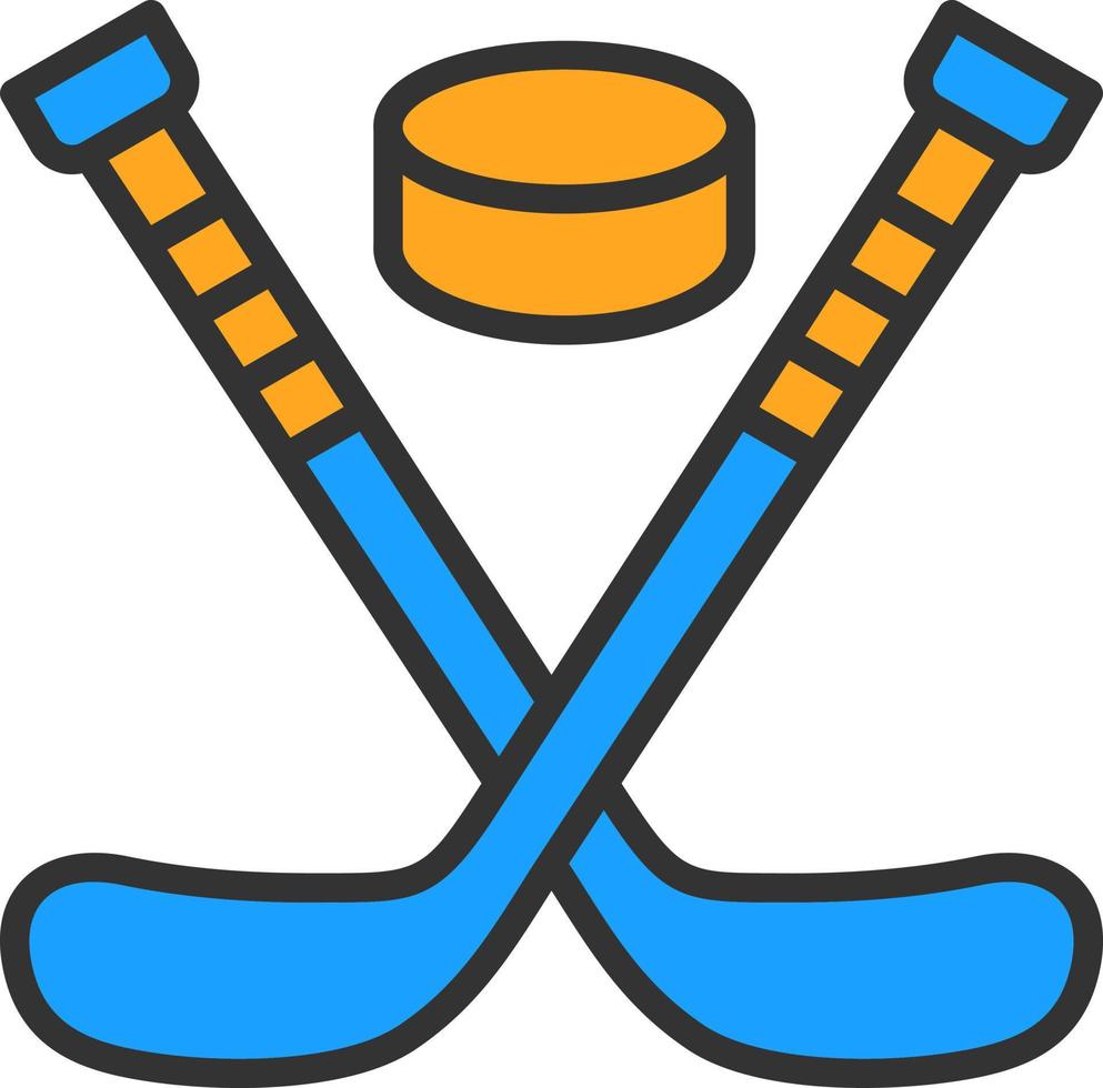 diseño de icono de vector de hockey sobre hielo