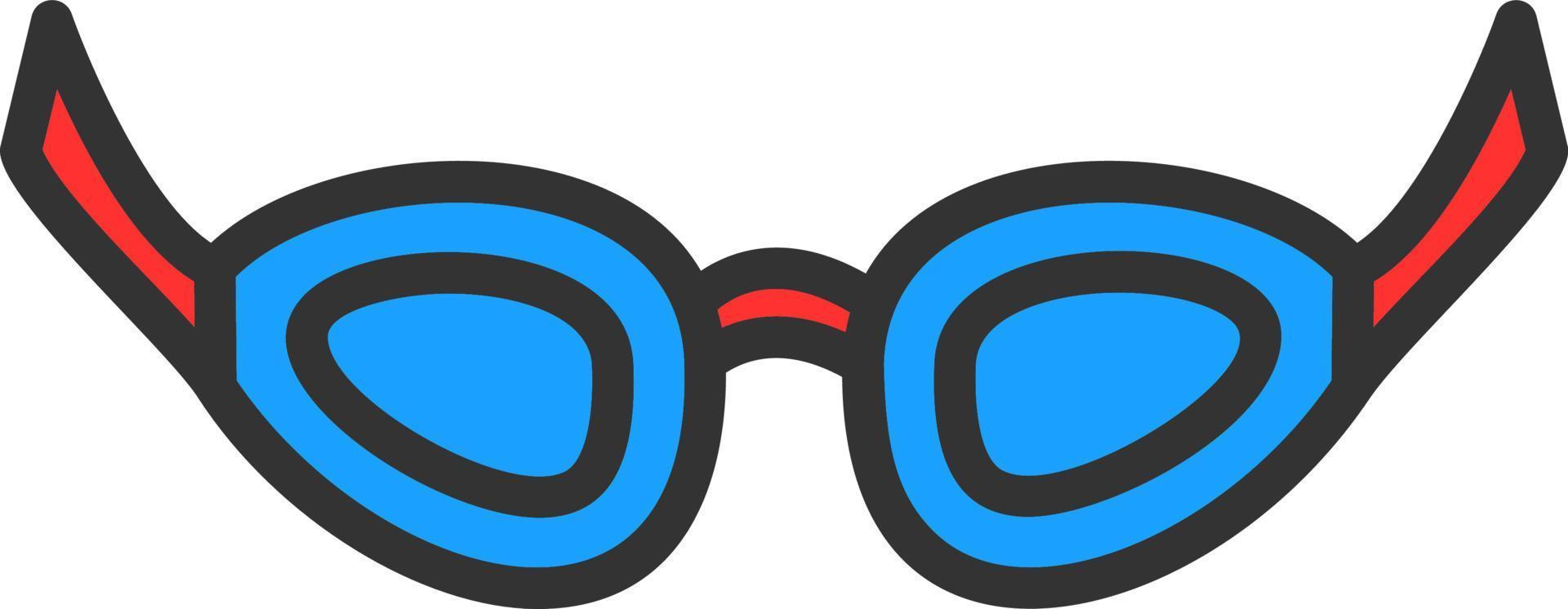 Swimming Glasses Vector Icon Design