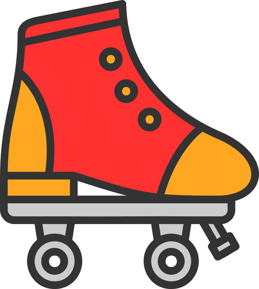 Roller Skate Vector Icon Design