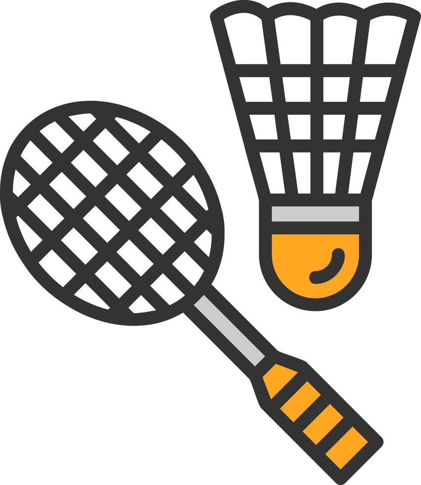 diseño de icono de vector de bádminton