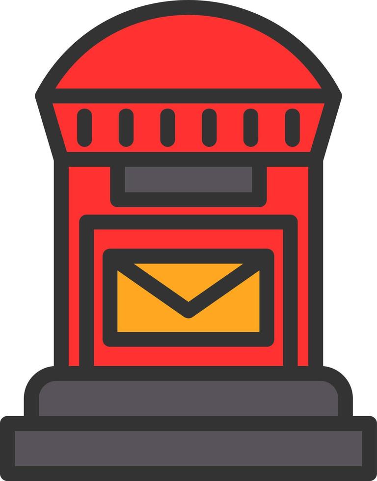 Postbox Vector Icon Design