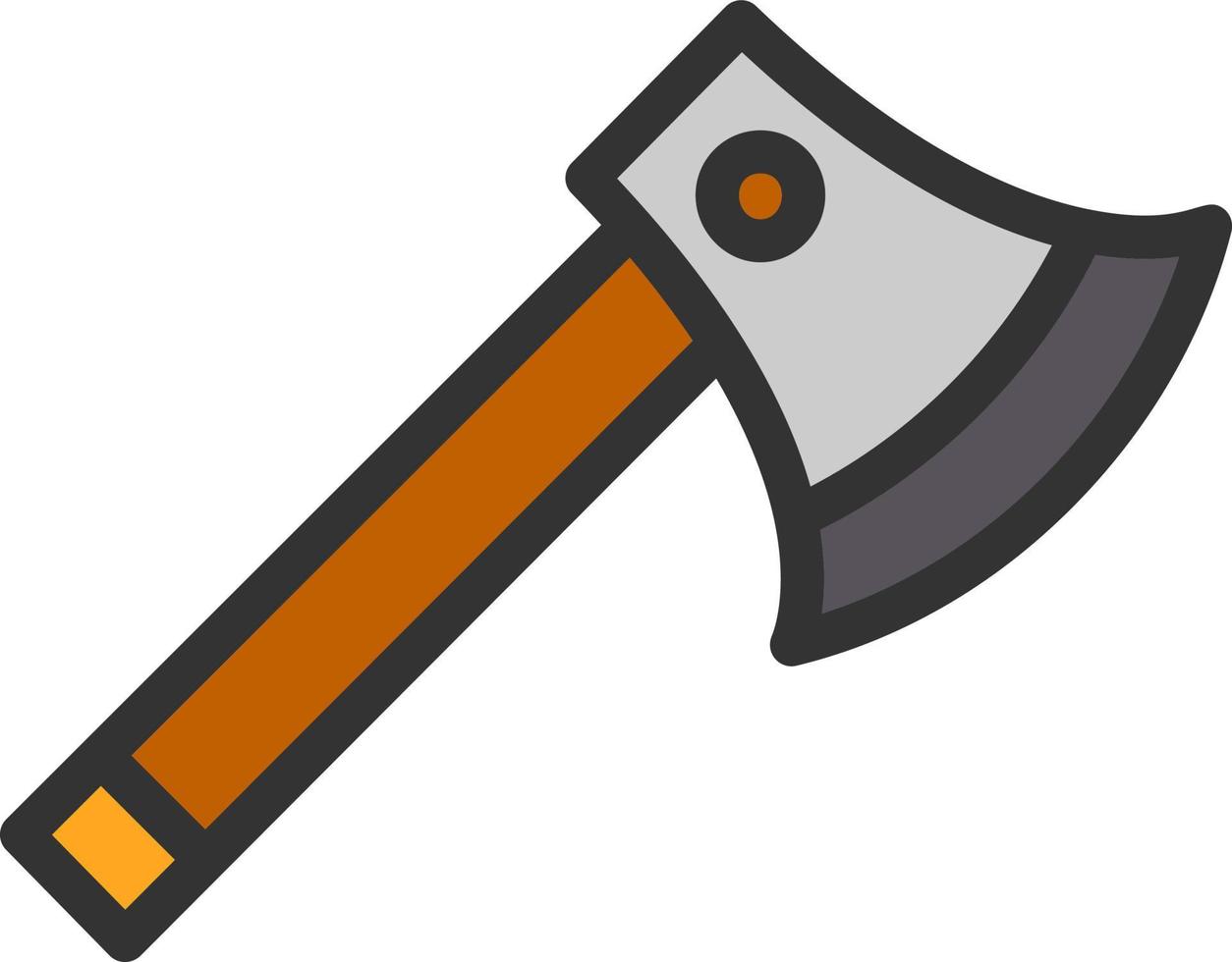 Wood Axe Vector Icon Design