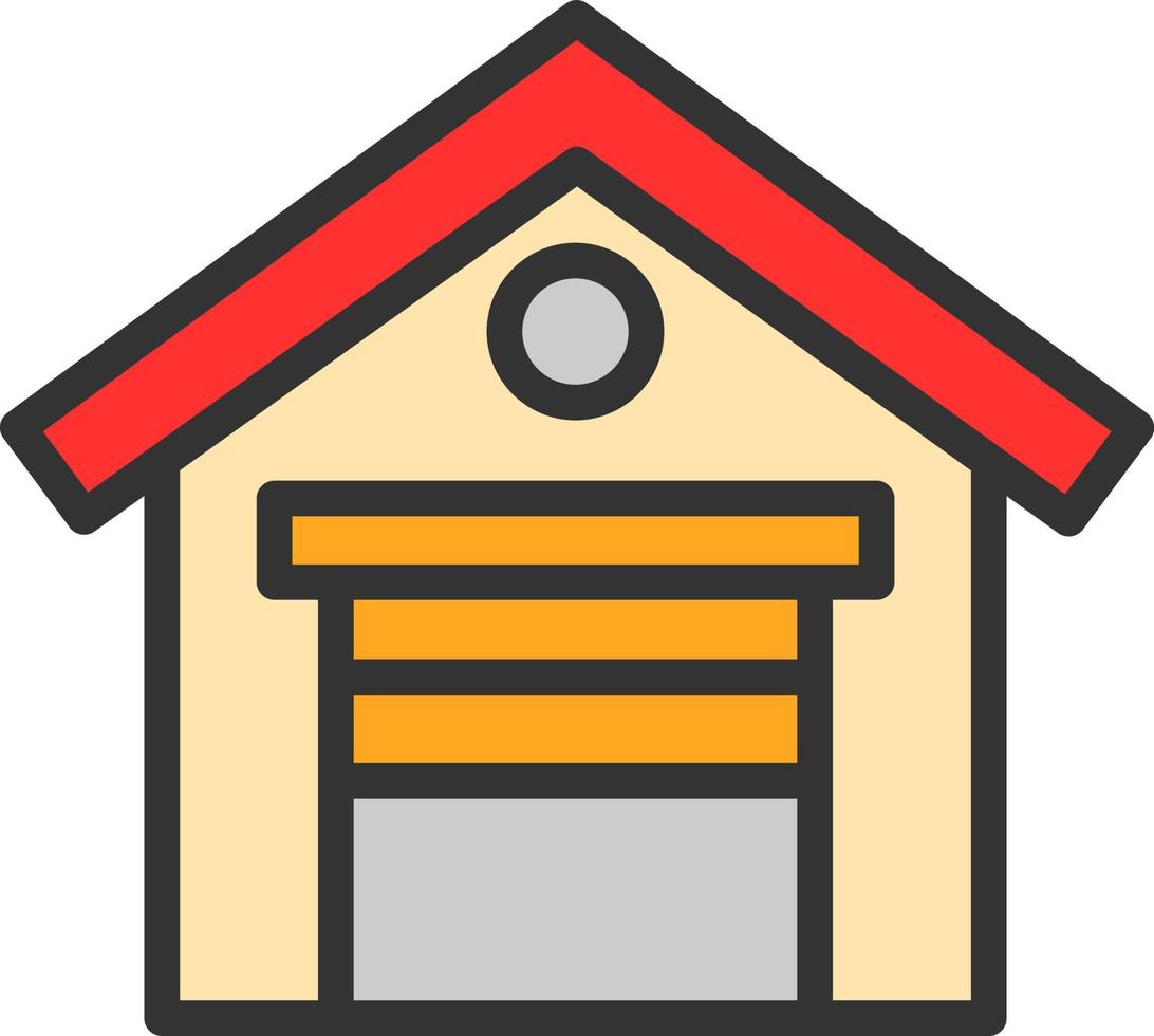 Warehouse Vector Icon Design