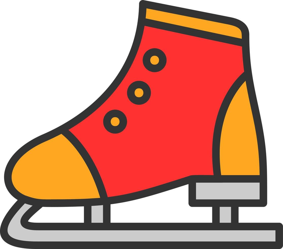 Figure Skating Vector Icon Design