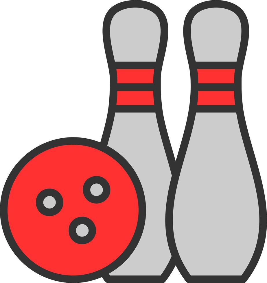 Bowling Vector Icon Design