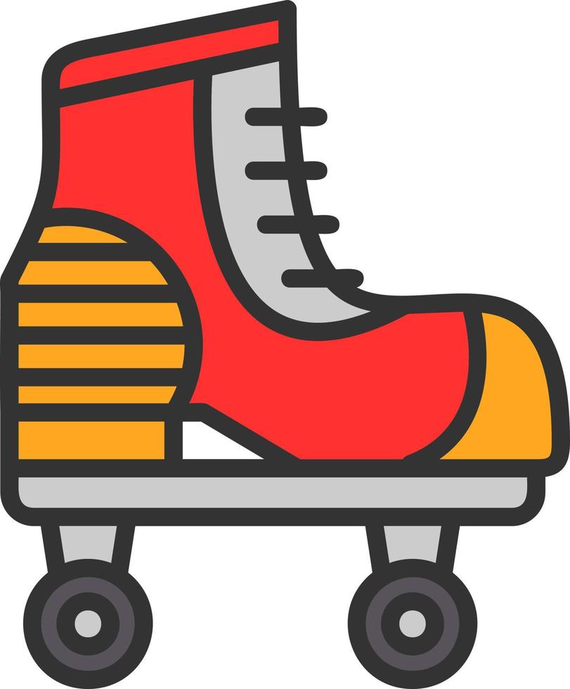 Roller Skate Vector Icon Design