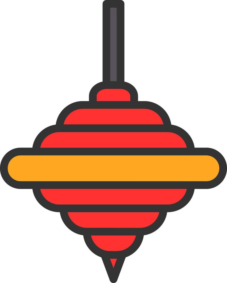 Top Spin Vector Icon Design