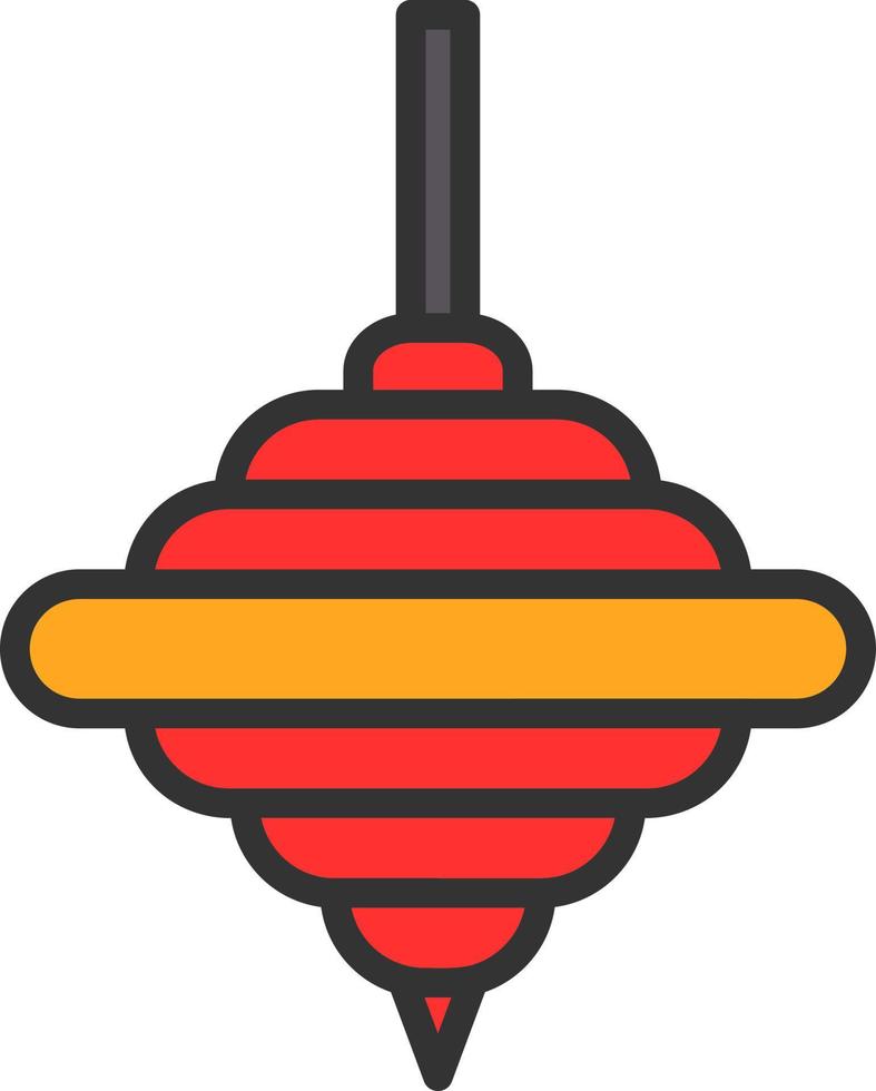 Top Spin Vector Icon Design