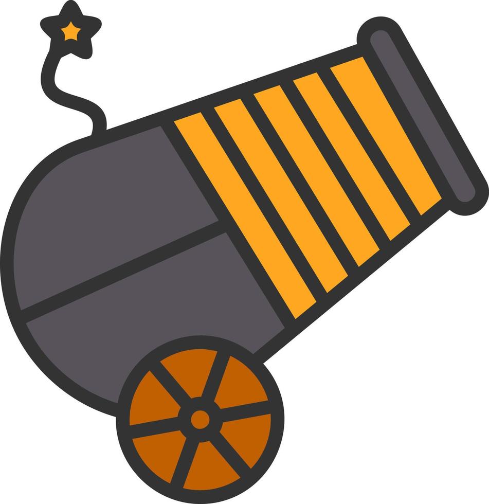 Circus Canon Vector Icon Design