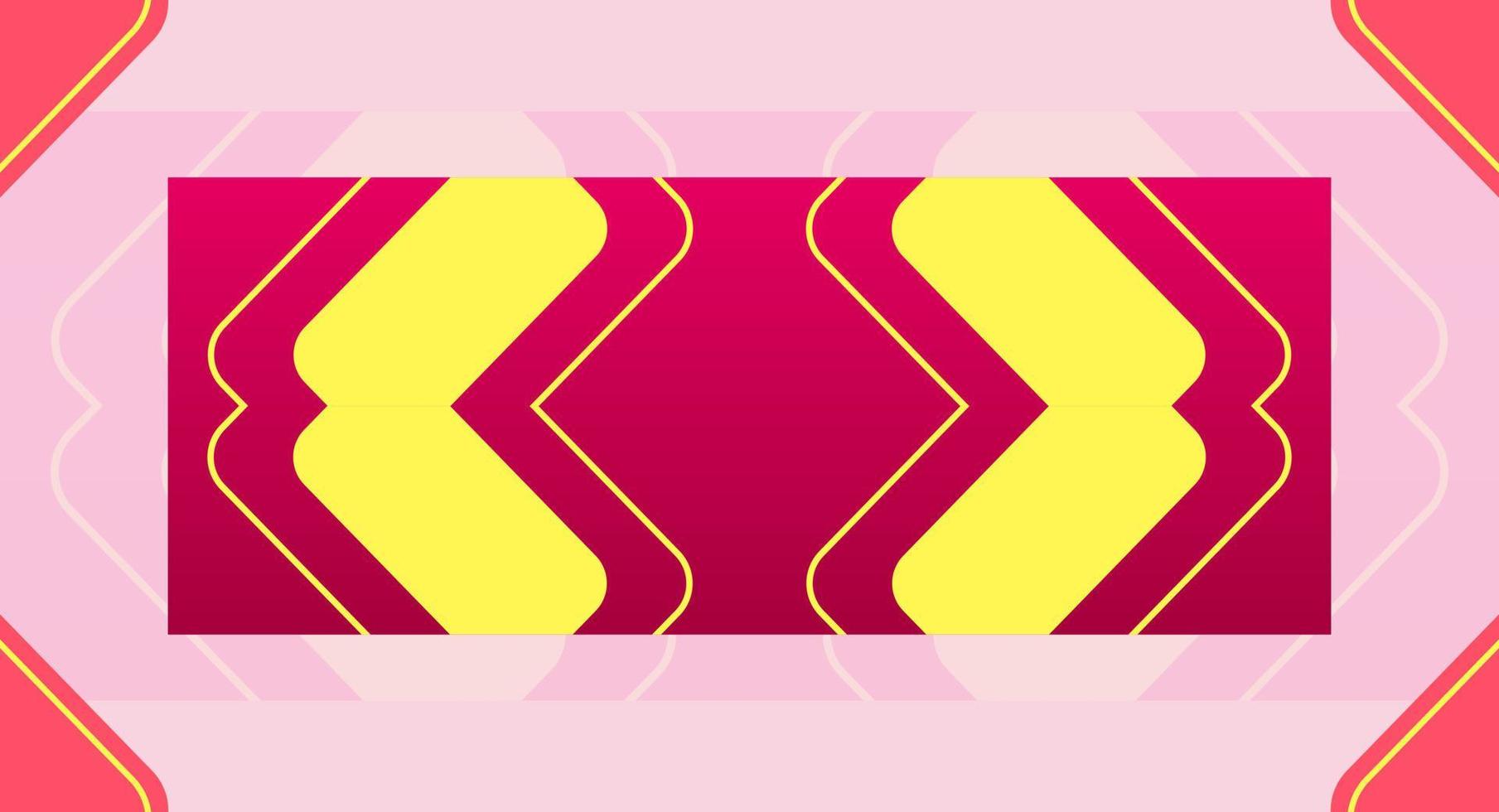 Abstract red and yellow background with shapes. vector