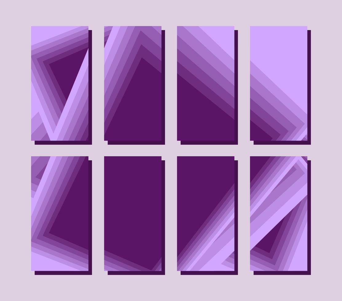 Purple background color with geometric shapes for social media post and web internet ads. Vector illustration