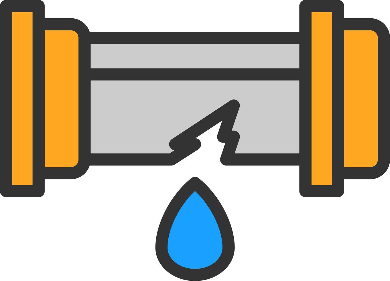 Leaking Vector Icon Design
