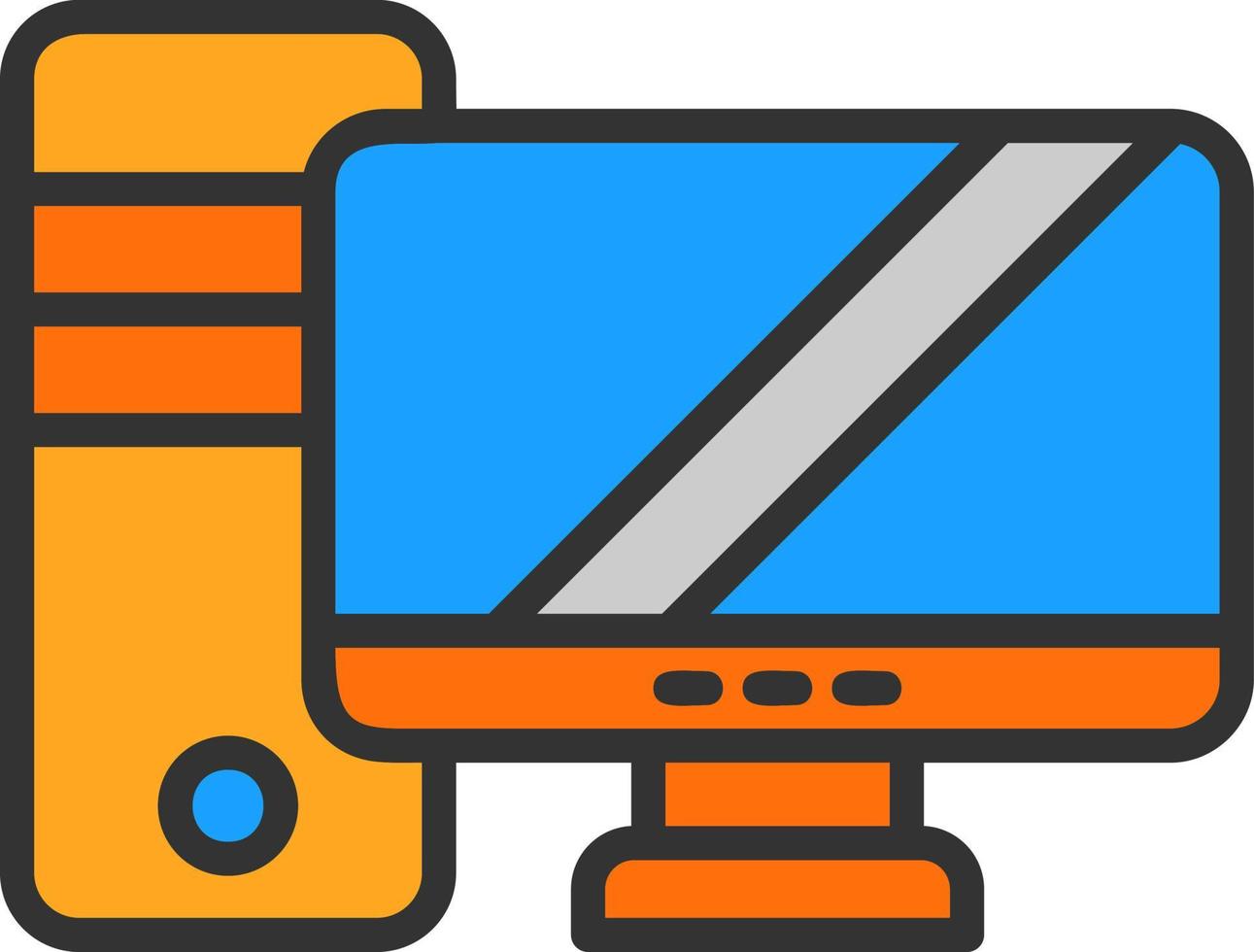 Computer Vector Icon Design