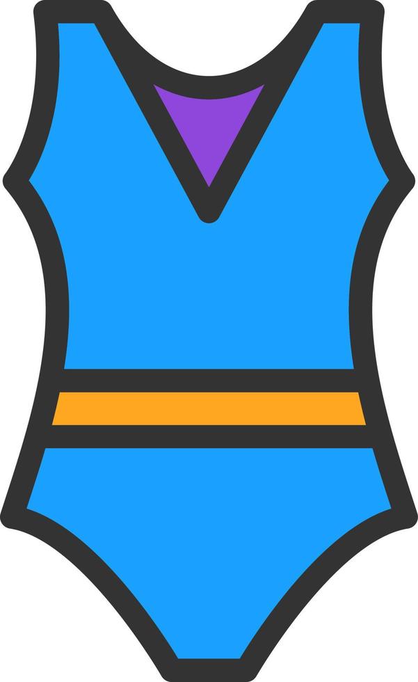 diseño de icono de vector de traje de baño