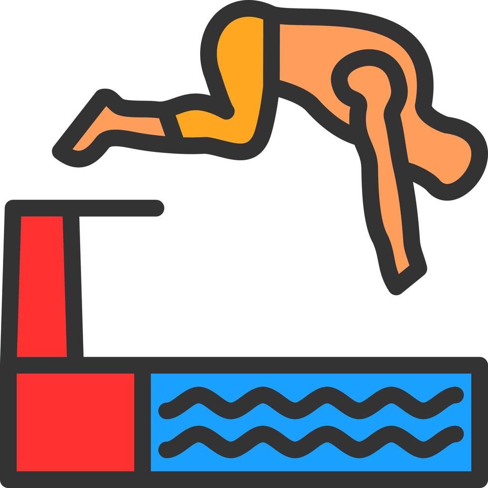 diseño de icono de vector de salto