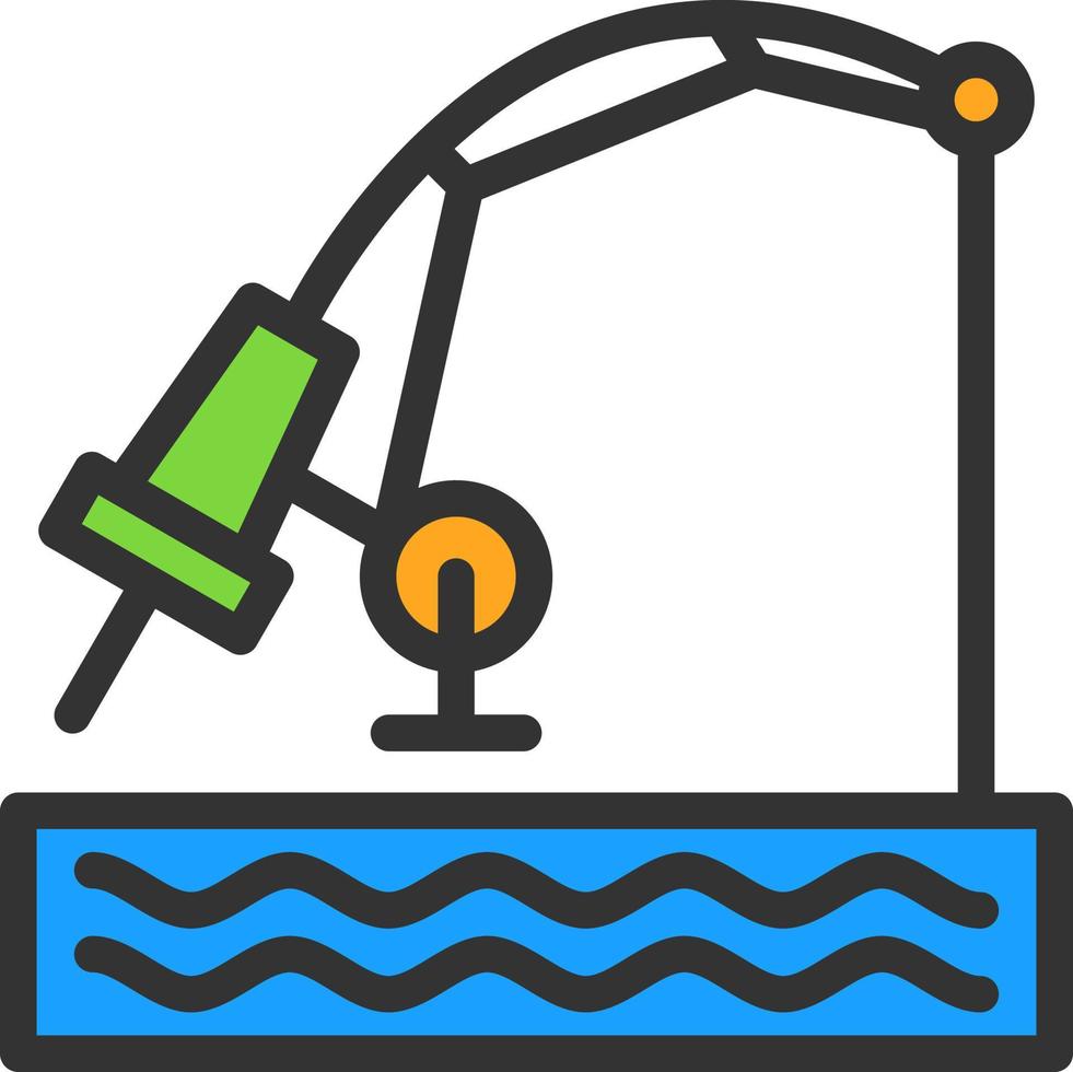 Fishing Vector Icon Design