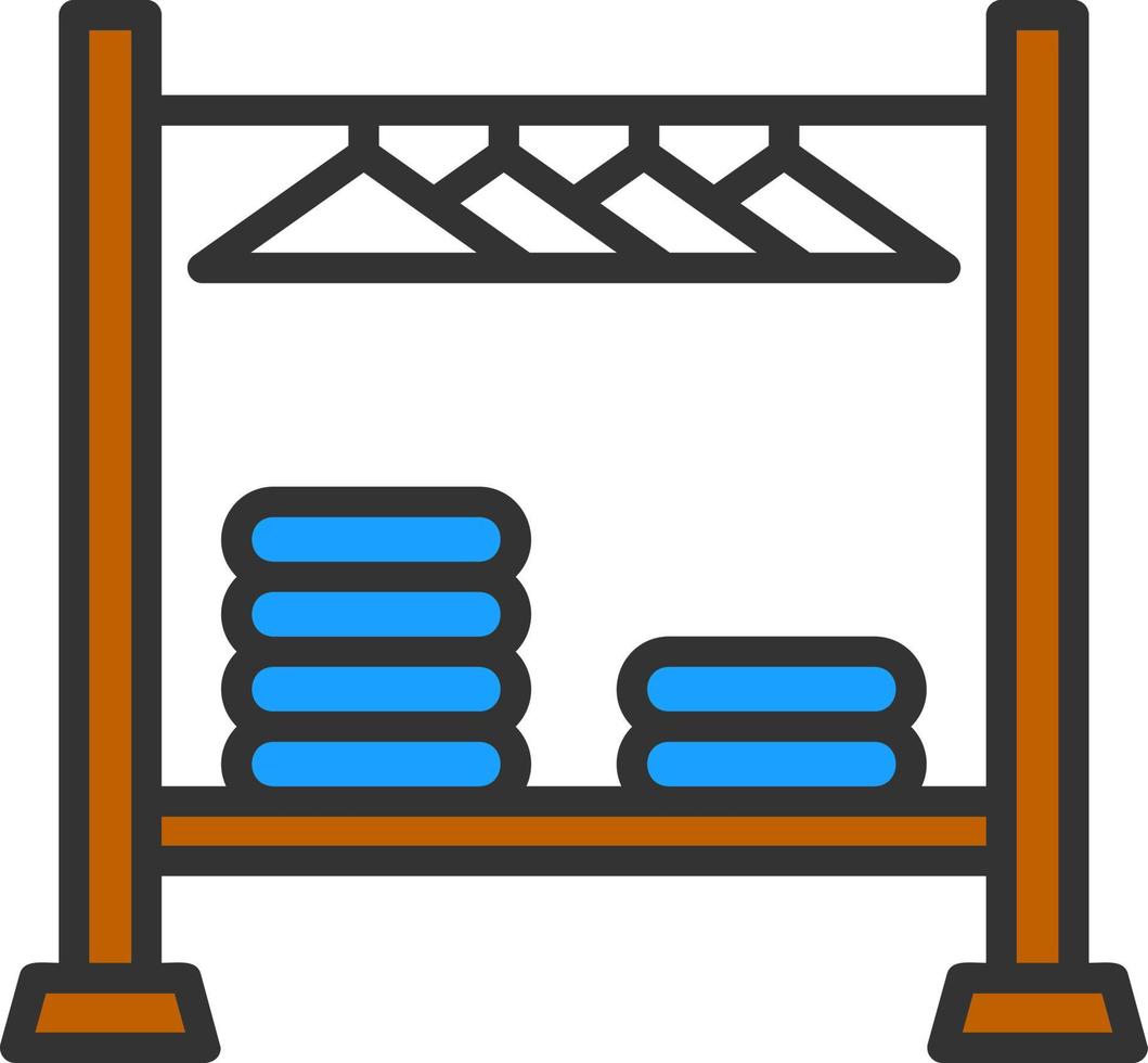 Clothing Rack Vector Icon Design