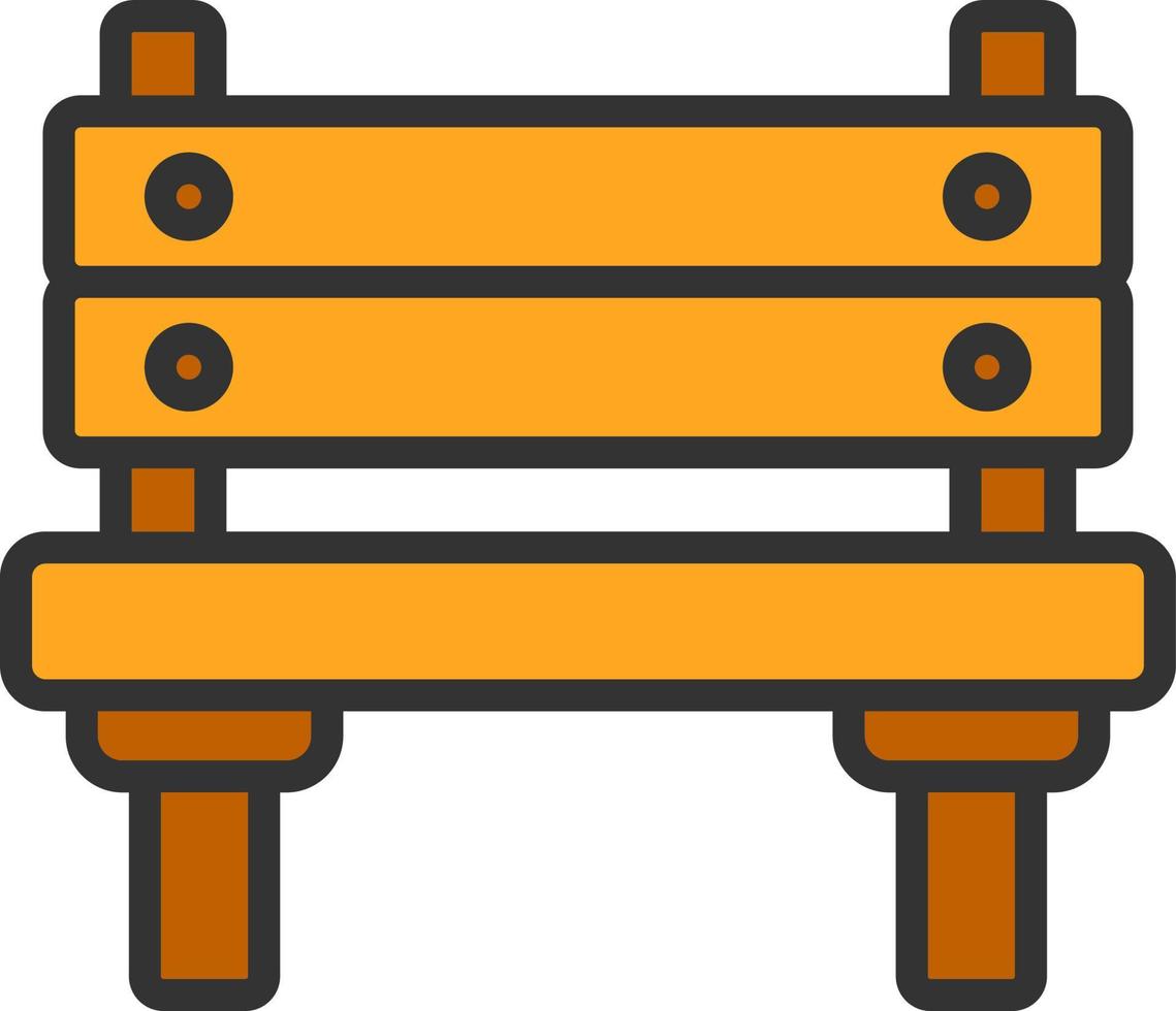 Bench Vector Icon Design