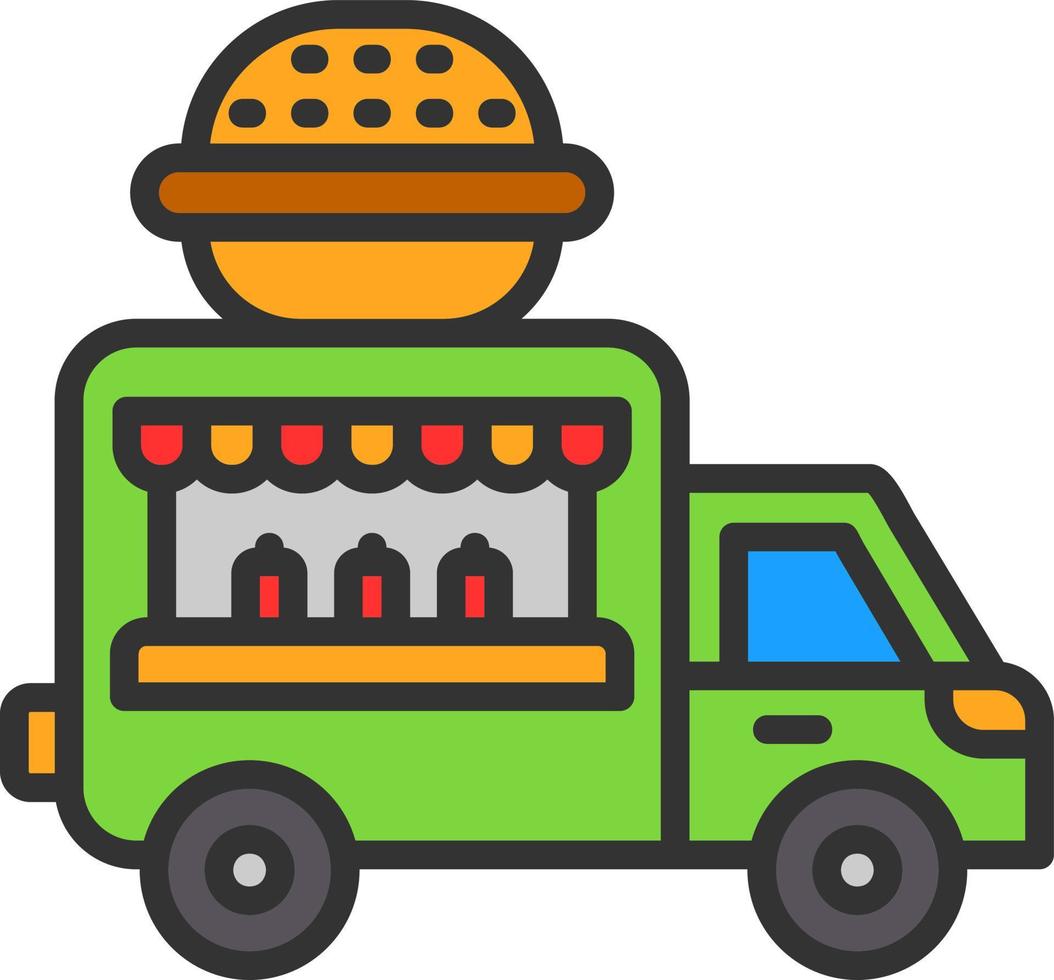 Food Truck Vector Icon Design