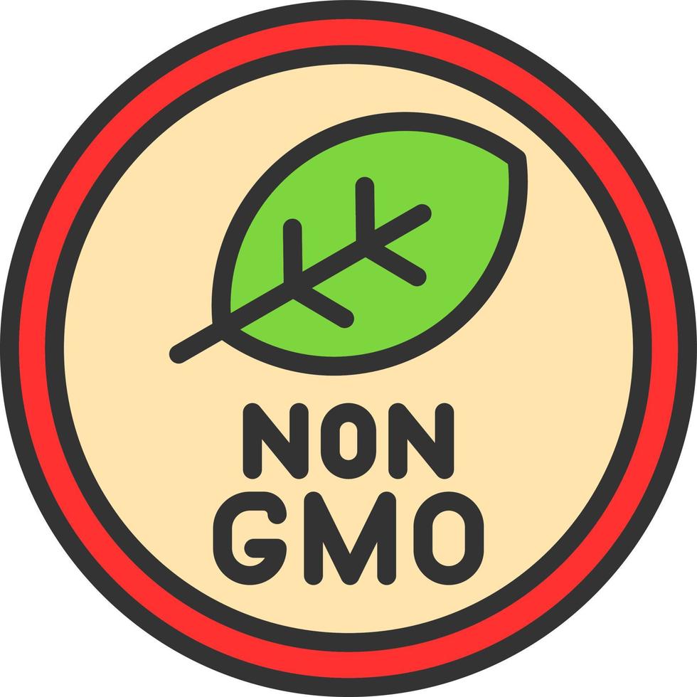 diseño de icono de vector no gmo