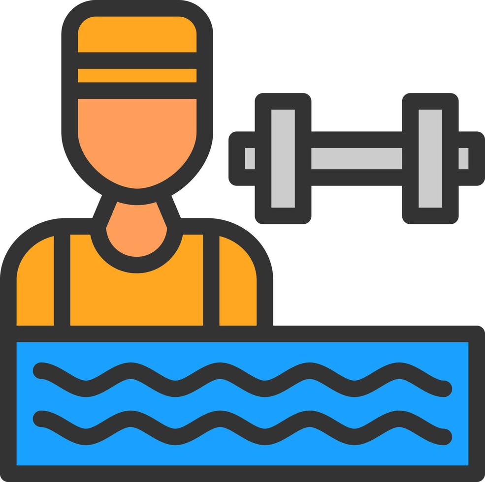 Aerobics Vector Icon Design