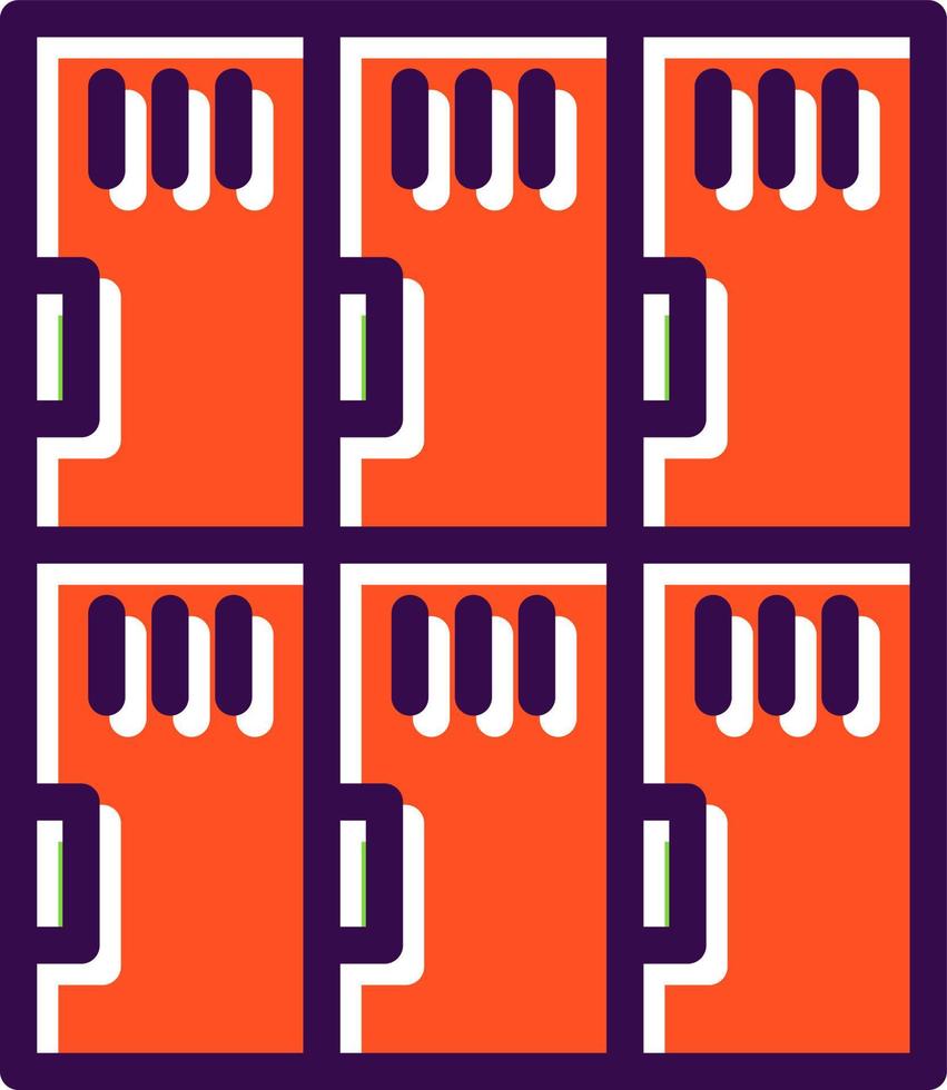 Locker Room Vector Icon Design