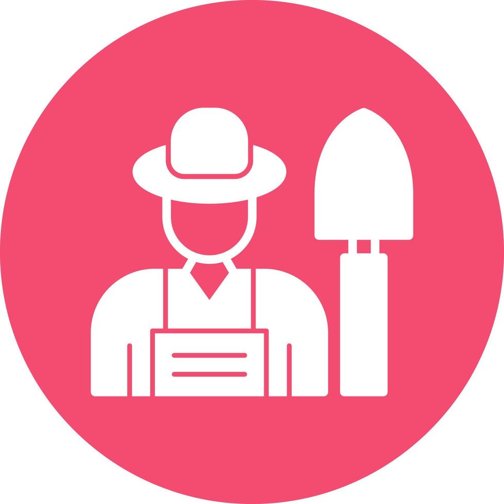 Farmer Vector Icon Design