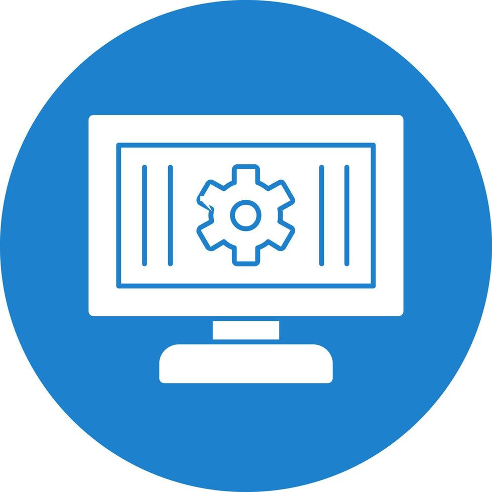 Monitoring Vector Icon Design