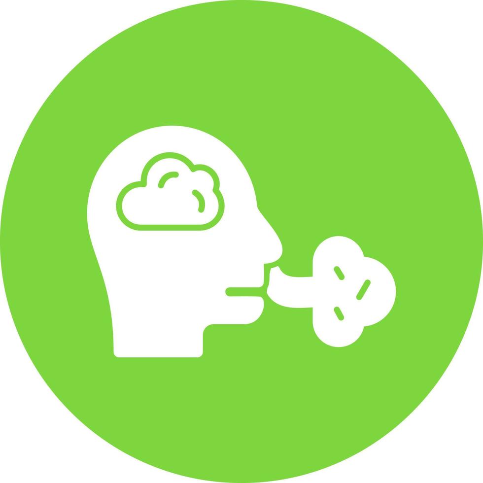 Inhale Vector Icon Design