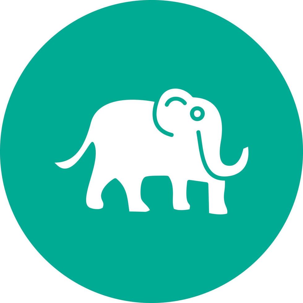 diseño de icono de vector de mamut