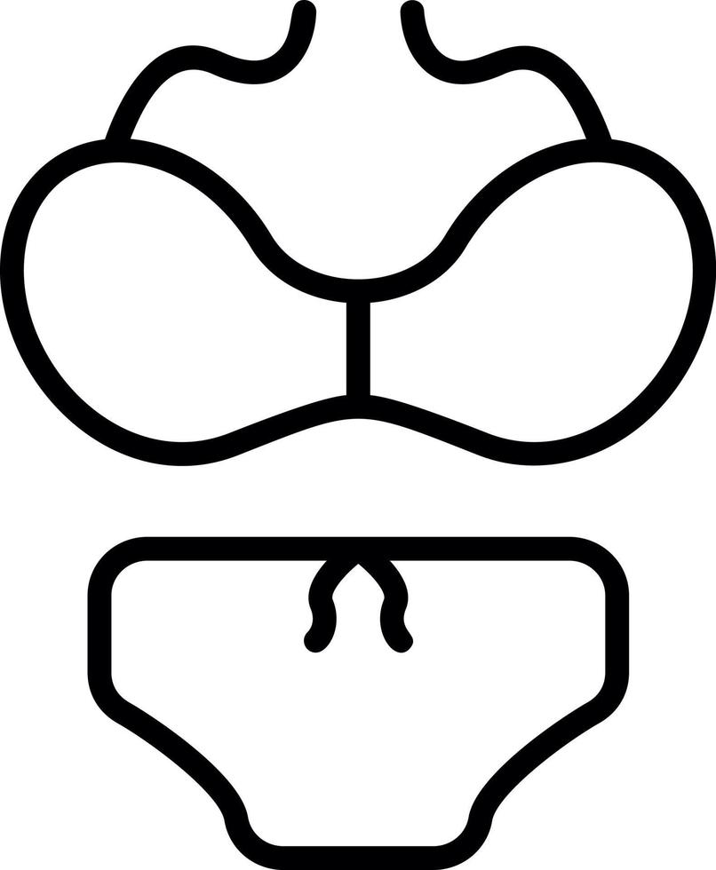Swimsuit Vector Icon Design