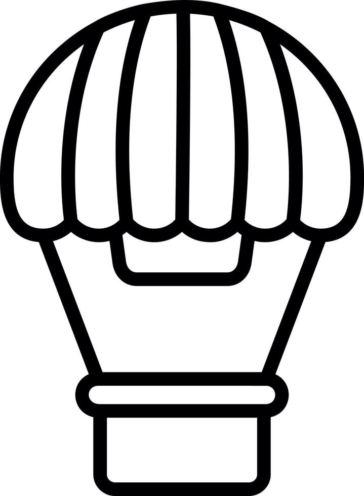 Hot Air Balloon Vector Icon Design
