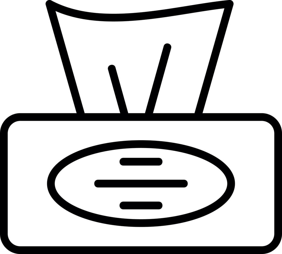 Tissue Box Vector Icon Design