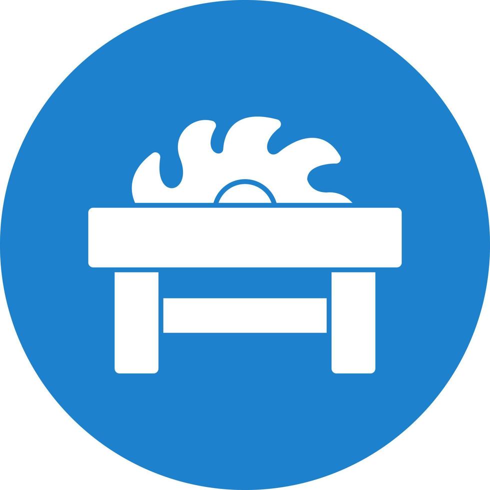Table Saw Vector Icon Design