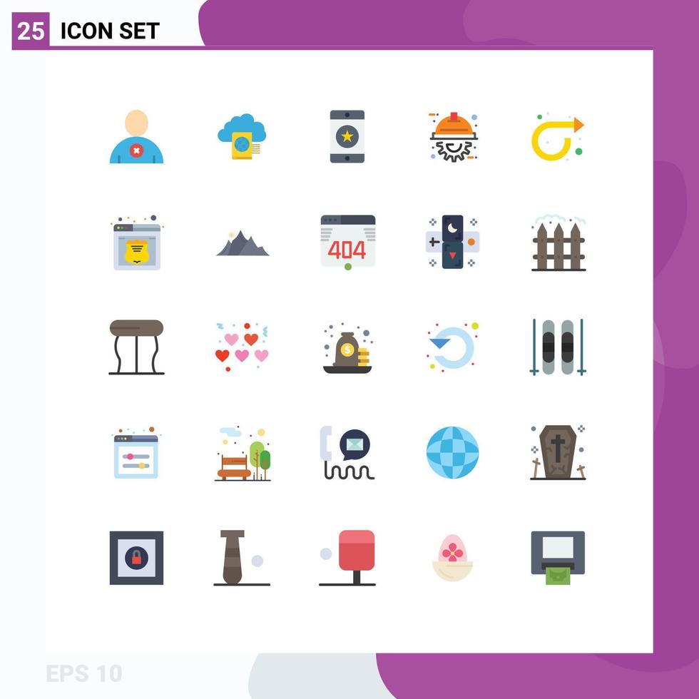 25 Creative Icons Modern Signs and Symbols of forward project devices engineering automation Editable Vector Design Elements