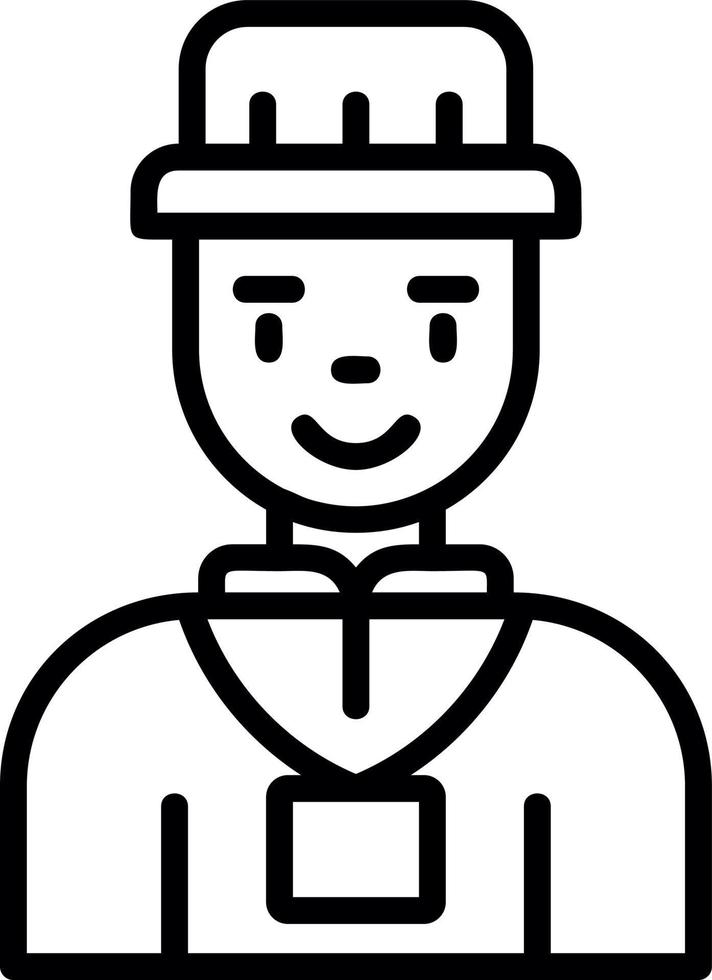 Tour Guide Man Vector Icon Design