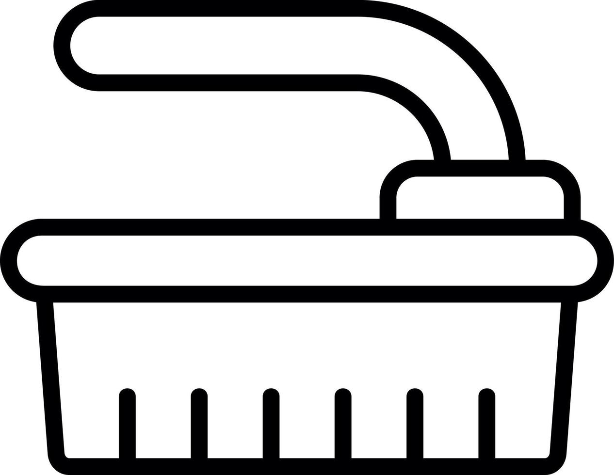 Cleaning Brush Vector Icon Design