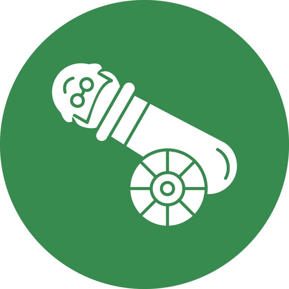 Human Cannonball Vector Icon Design