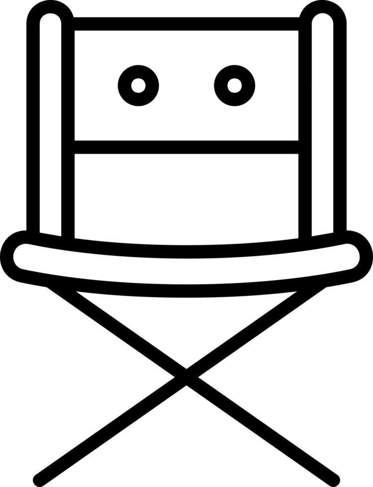 diseño de icono de vector de silla de directores