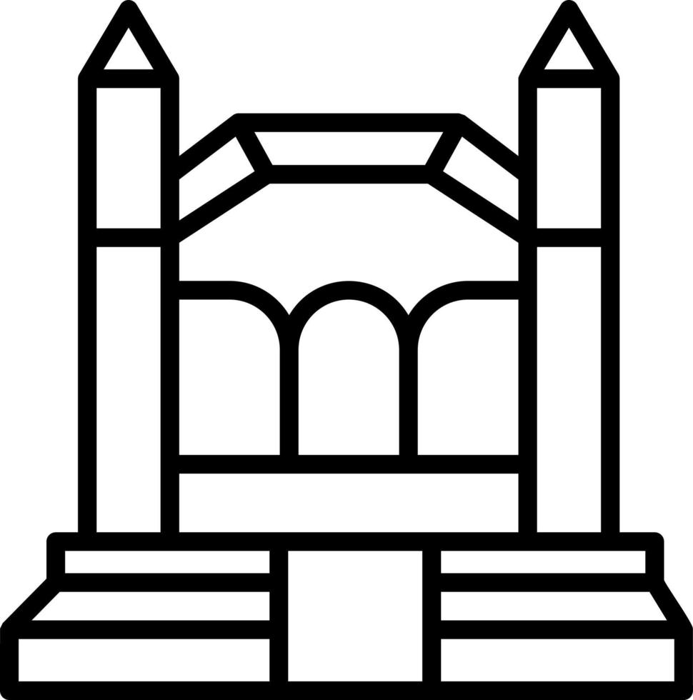 Bouncy Castle Vector Icon Design