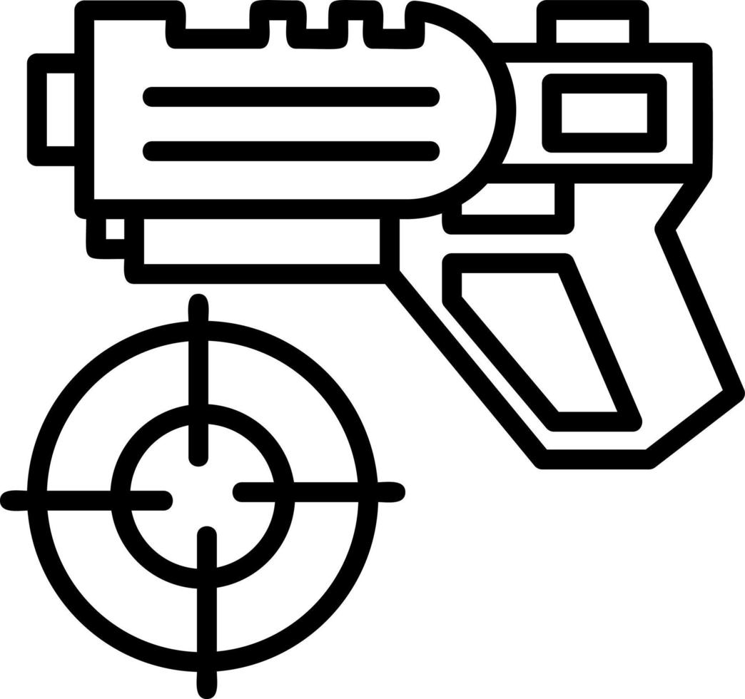 diseño de icono de vector de juego de tiro