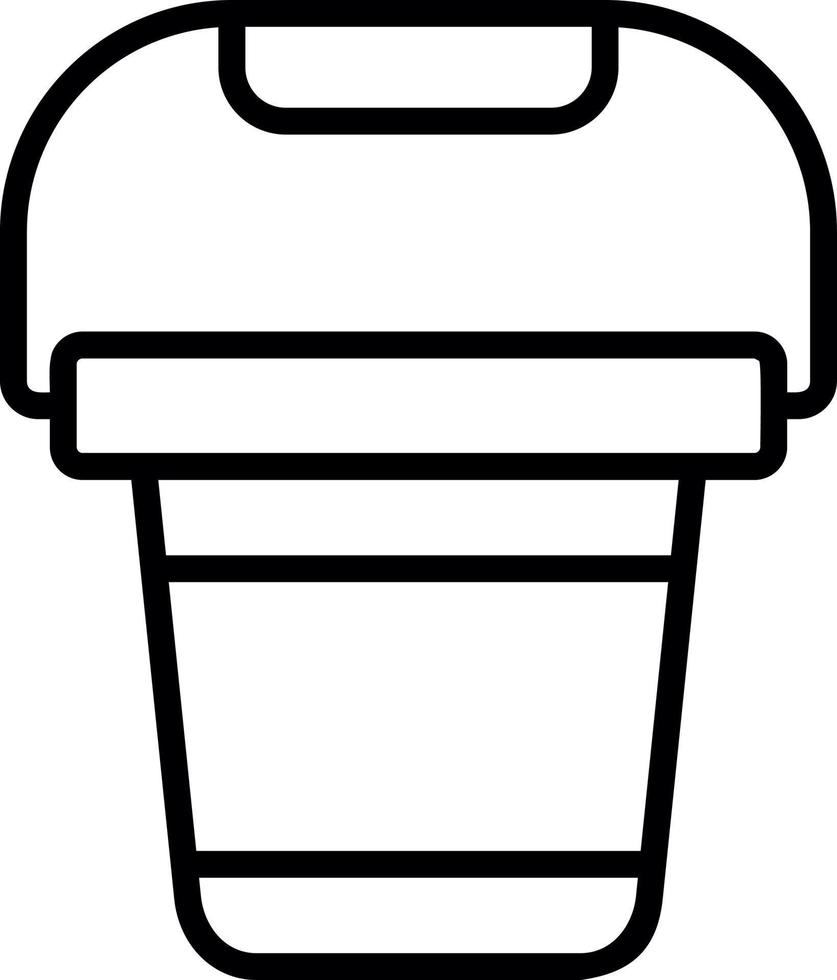 Pail Vector Icon Design